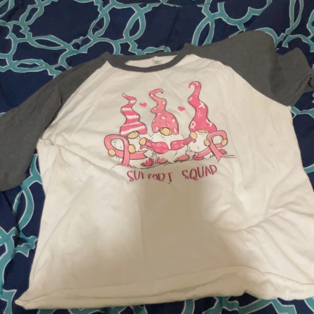Woman October breast cancer shirt